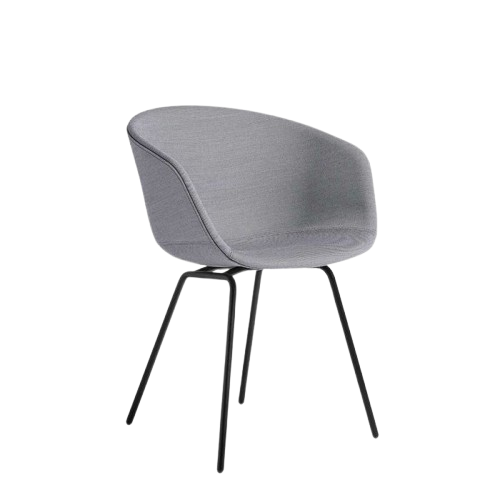 Fauteuil Hay Chaise AAC27 tissu gris/pieds noirs