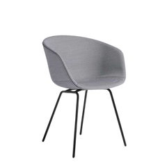Fauteuil Hay Chaise AAC27 tissu gris/pieds noirs