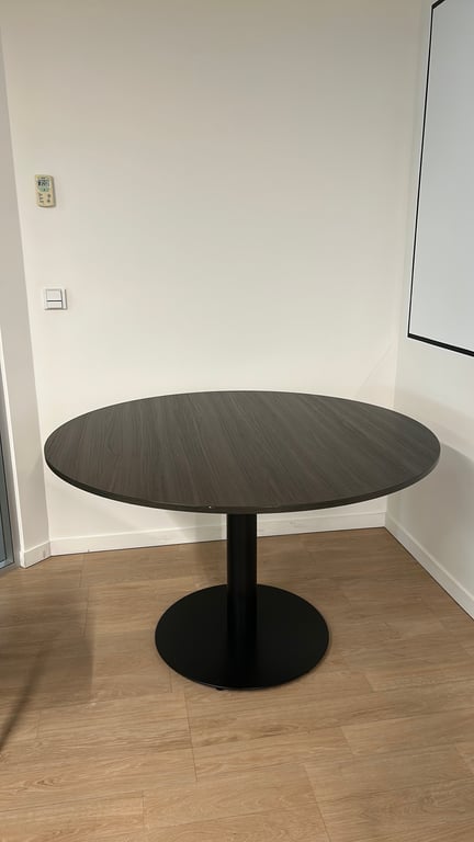 Table de réunion ronde 120x120 bois wenge - 3-4