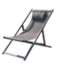 Chaise longue d'extérieur Maison du Monde Tevata Gris clair