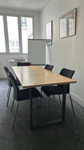 Table de réunion 204x83 - pieds métal