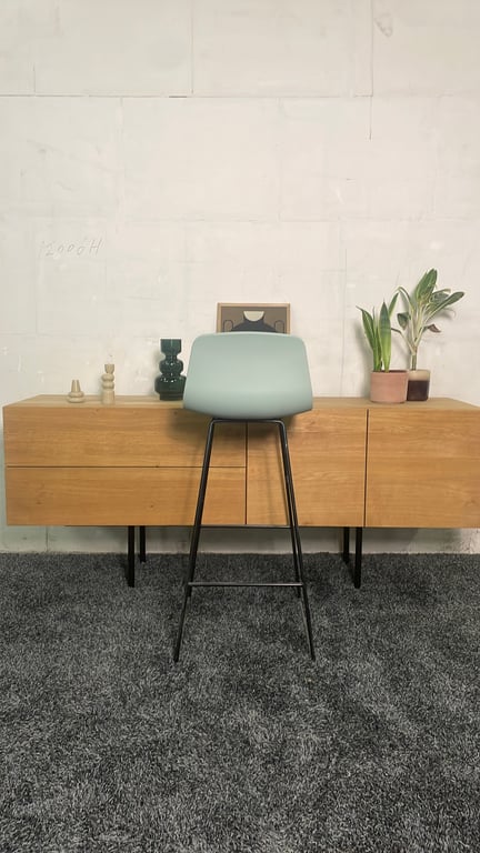 Tabouret haut Muuto Fiber Vert - ambiance
