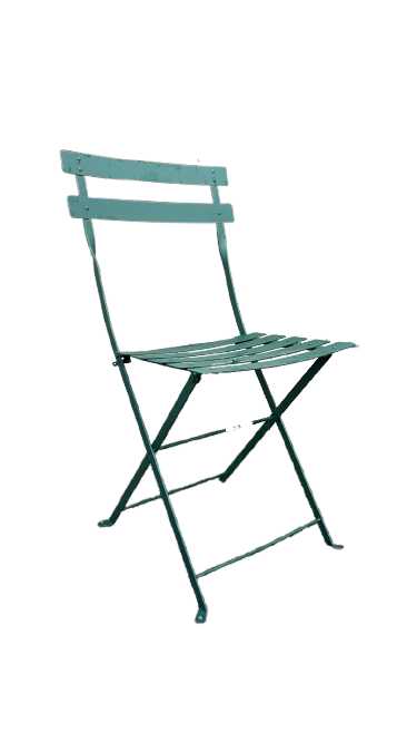 Chaise pliante en métal