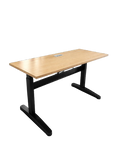 Bureau réglable 140x60 cm en bois clair