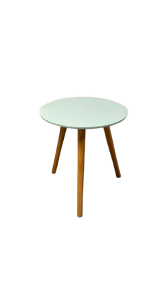 Table basse ronde 48x48 Mélaminé et bois