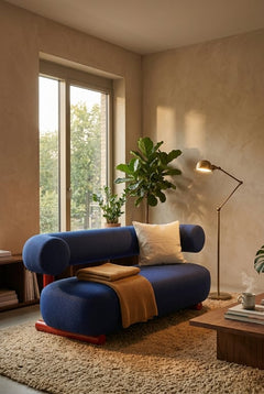Canapé Moroso Pipe Bleu
