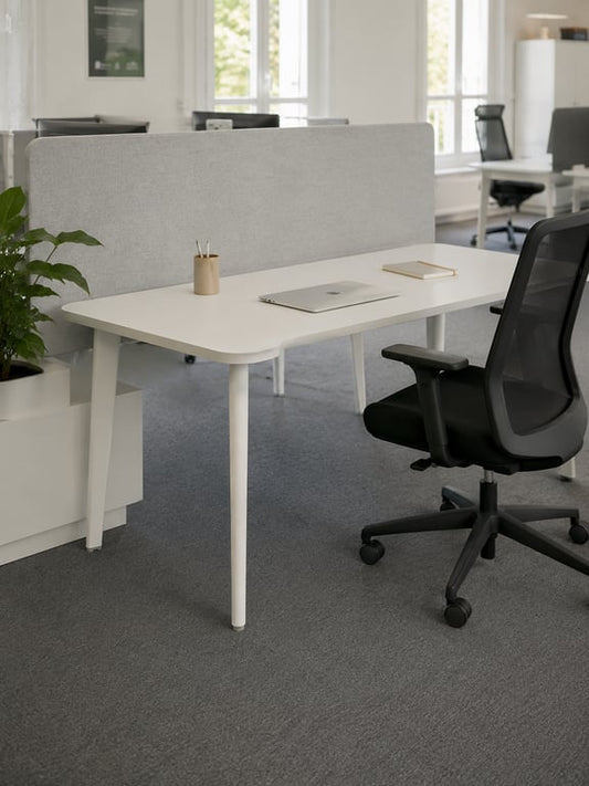 Bureau droit Steelcase - Angle rond