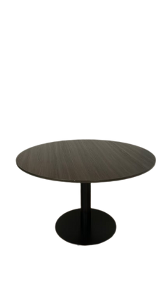 Table de réunion ronde 120x120 bois wenge - 3-4