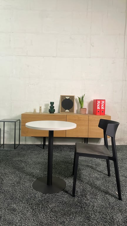 Table de cafétéria ronde 60x60