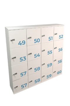 Casier de rangement en bois blanc