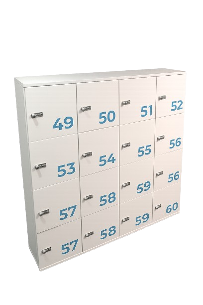 Casier de rangement en bois blanc