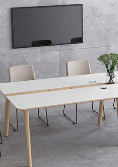 Table de réunion rectangulaire Nova Wood