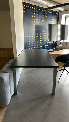Table de réunion 200x100 Wenge - face