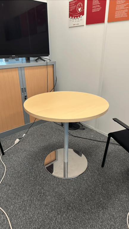 Table ronde 80x80 Chêne clair