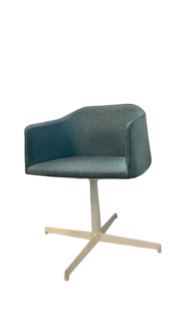 Chaise de réunion avec accoudoirs et piètement en étoile
