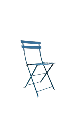 Chaise pliante extérieur bleu