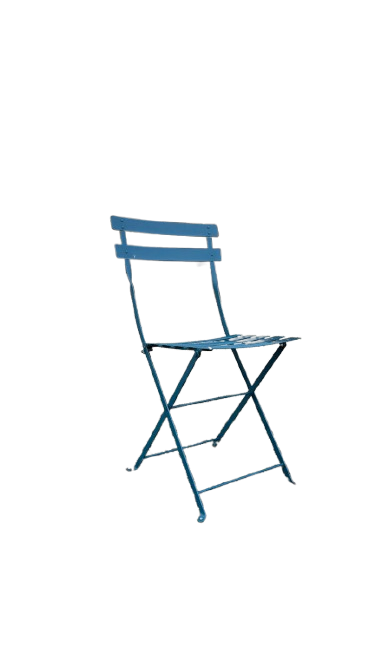 Chaise pliante extérieur bleu