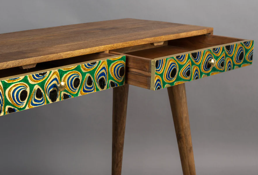 Table basse rectangulaire Dutch Bone Meena en bois