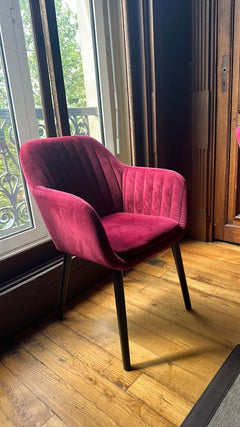 Chaise de réunion Alinéa Coque Rouge - 3-4
