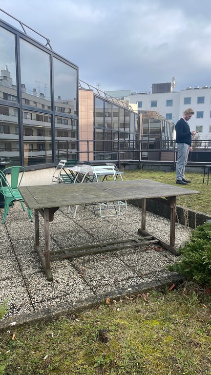 Table rectangulaire d'extérieur 180x110 bois - 3-4