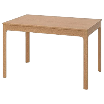 Table cafétéria rectangulaire IKEA Ekedalen chêne clair