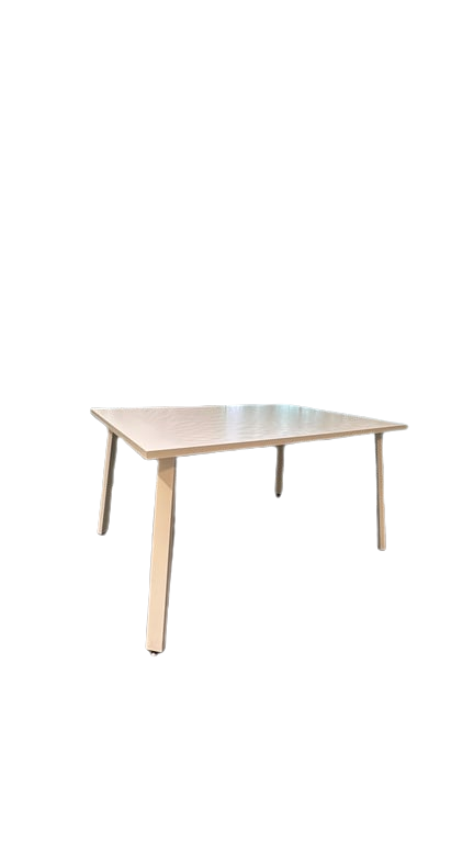 Table de cafétéria rectangulaire 140 x 100 cm blanche