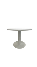 Table de réunion ronde 100 cm blanche