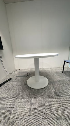 Table de réunion ronde 100cm bois mélaminé - face