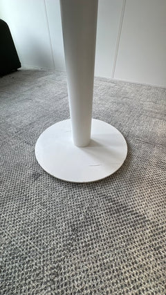 Table de réunion ronde blanche 125 cm