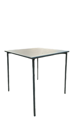 Table d'extérieur en métal 70 x 70 cm - 3-4
