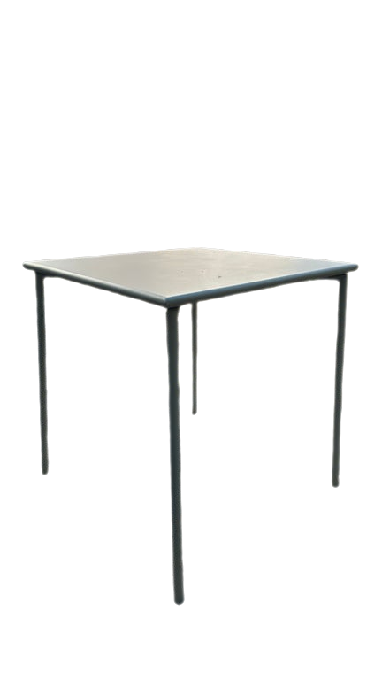 Table d'extérieur en métal 70 x 70 cm