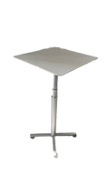 Table haute en métal 54x54 cm roulettes - Réglable en hauteur