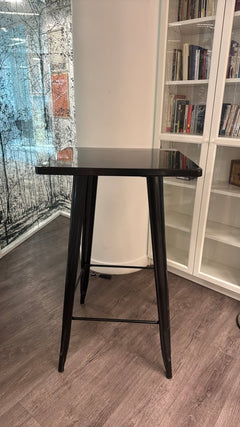 Table haute Noire - face