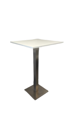 Table haute rectangulaire 70x70 cm - 3-4
