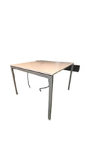 Table haute rectangulaire Blanc Métal