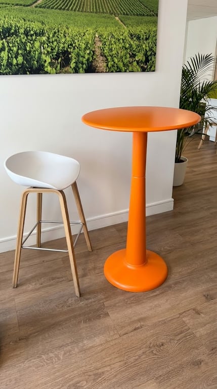 Table haute ronde Tolix métal 60x60 cm