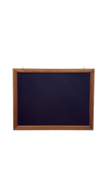 Tableau avec cadre bois clair 83 x 63 cm