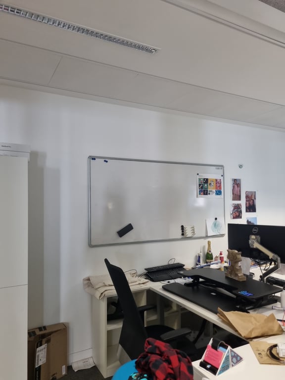 Tableau blanc 180 x 90 cm - ambiance