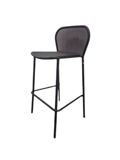 Tabouret haut en métal empilable