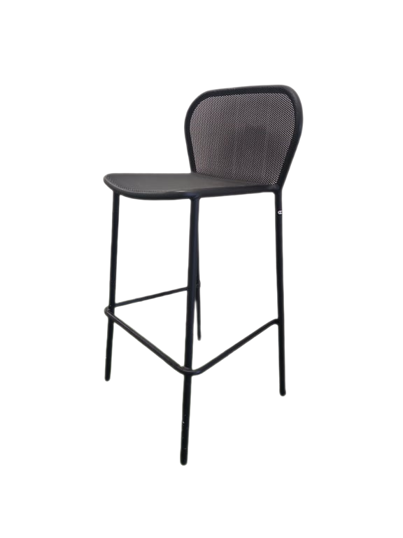 Tabouret haut en métal empilable