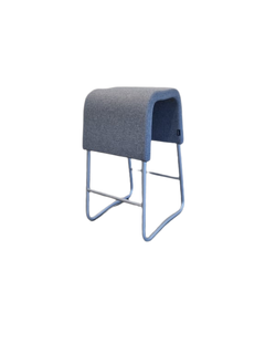 Tabouret Materia Tissu Gris Métal - 3-4
