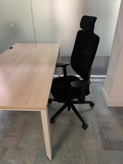 Bureau Droit 140x80x74 Steelcase Bois